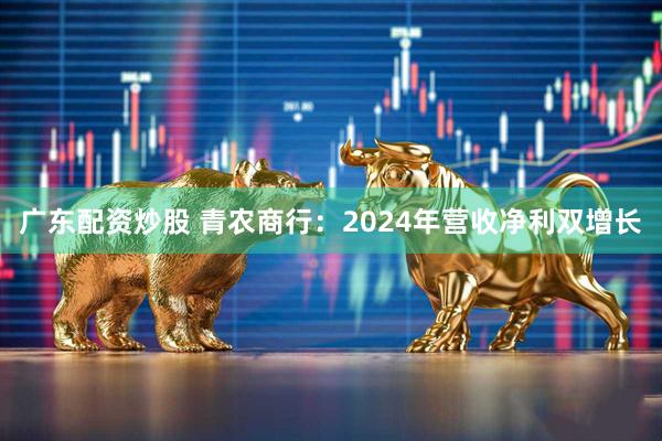 广东配资炒股 青农商行：2024年营收净利双增长